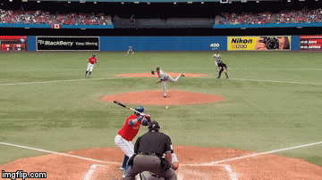 Rajai Davis executing a delayed steal